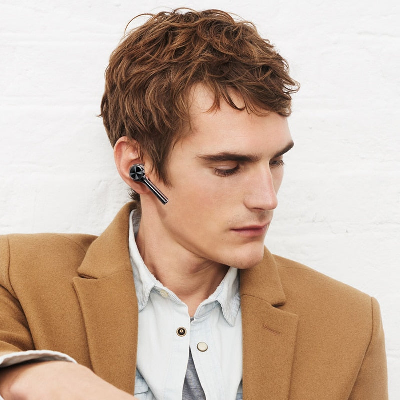 Long Handle bluetooth 5.0 TWS True Wireless Earphone Graphene Digital Display Bilateral Call  Headset-1
