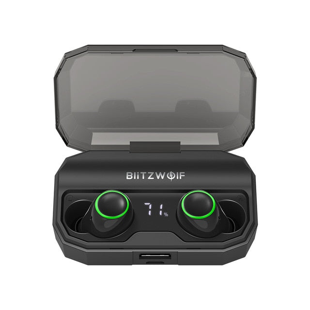 True Wireless Bluetooth 5.0 Inear Earphone 2600mAh Battery Charging Digital Power Display Sport Earbuds-0